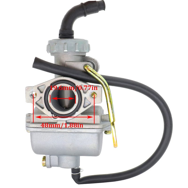 FYSHIQING PZ20 Carburetor Replacement for Kazuma Baja 50cc -125cc TaoTao 110B NST SunL Chinese Quad 4 stroke ATV 4 wheeler Go kart Dirt Bike CRF50F XL75 CRF80F XR50R with 35MM Air Filter +Inlet Pipe Manifold - Image 2